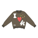 I Heart LA Jacquard Crewneck